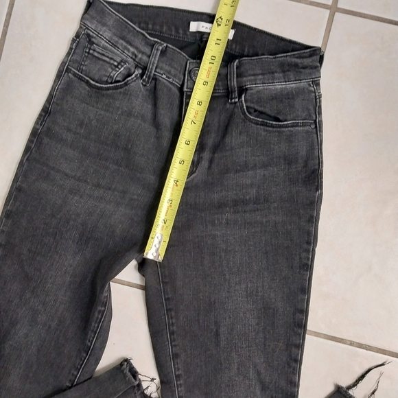 Pacsun Womens High Rise Ankle Jeggings Black Distressed Stretch Denim Jeans 25 - Picture 7 of 12